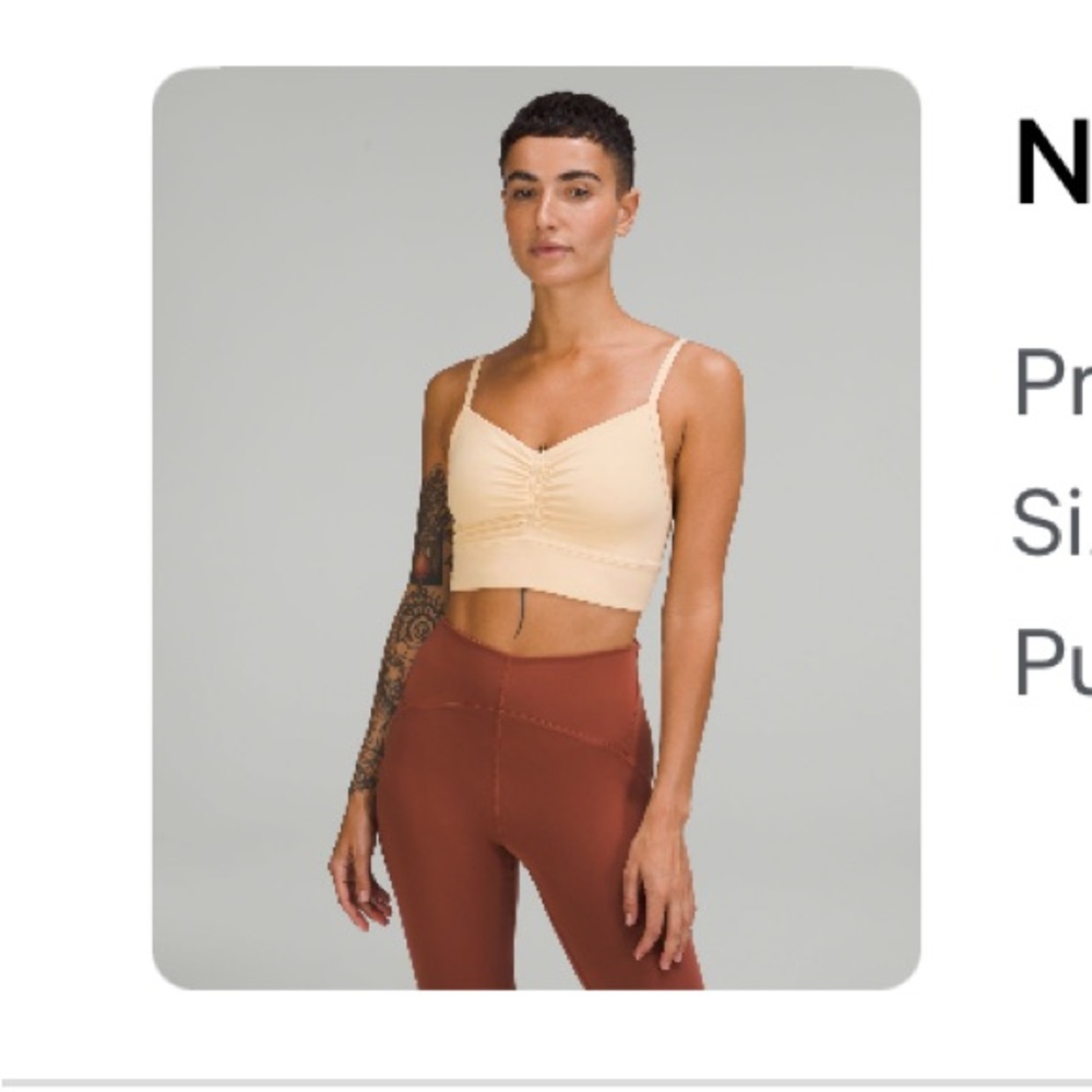 Lululemon Nulu Front-Gather Yoga Bra